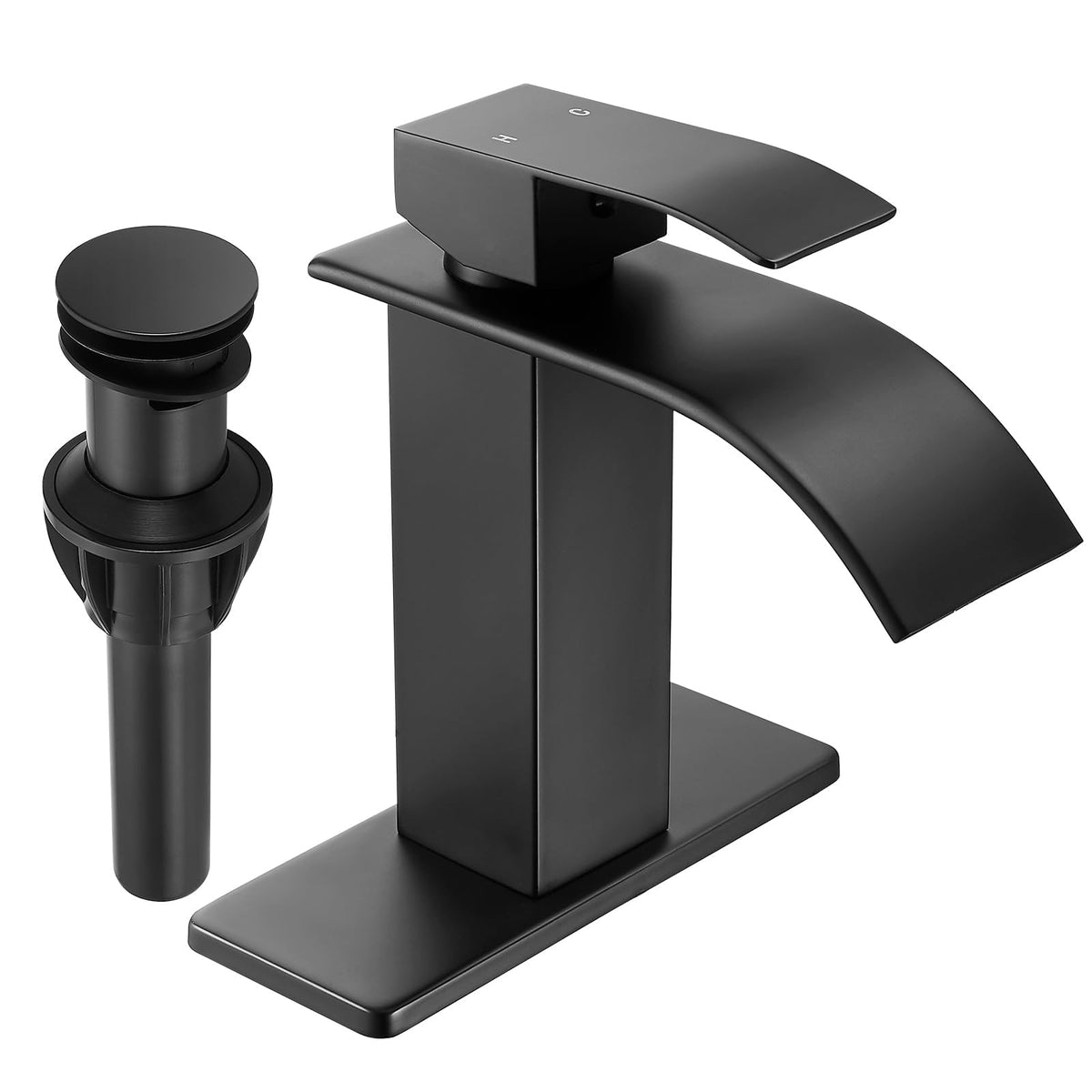 Fransiton Black Bathroom Faucet Bathroom taps 1 or 3 Hole Bathroom Sink Faucet