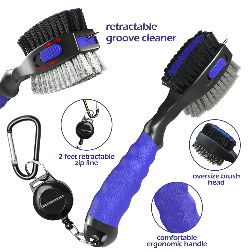 Thiodoon Golf Club Brush and Groove Cleaner, 2 Pack