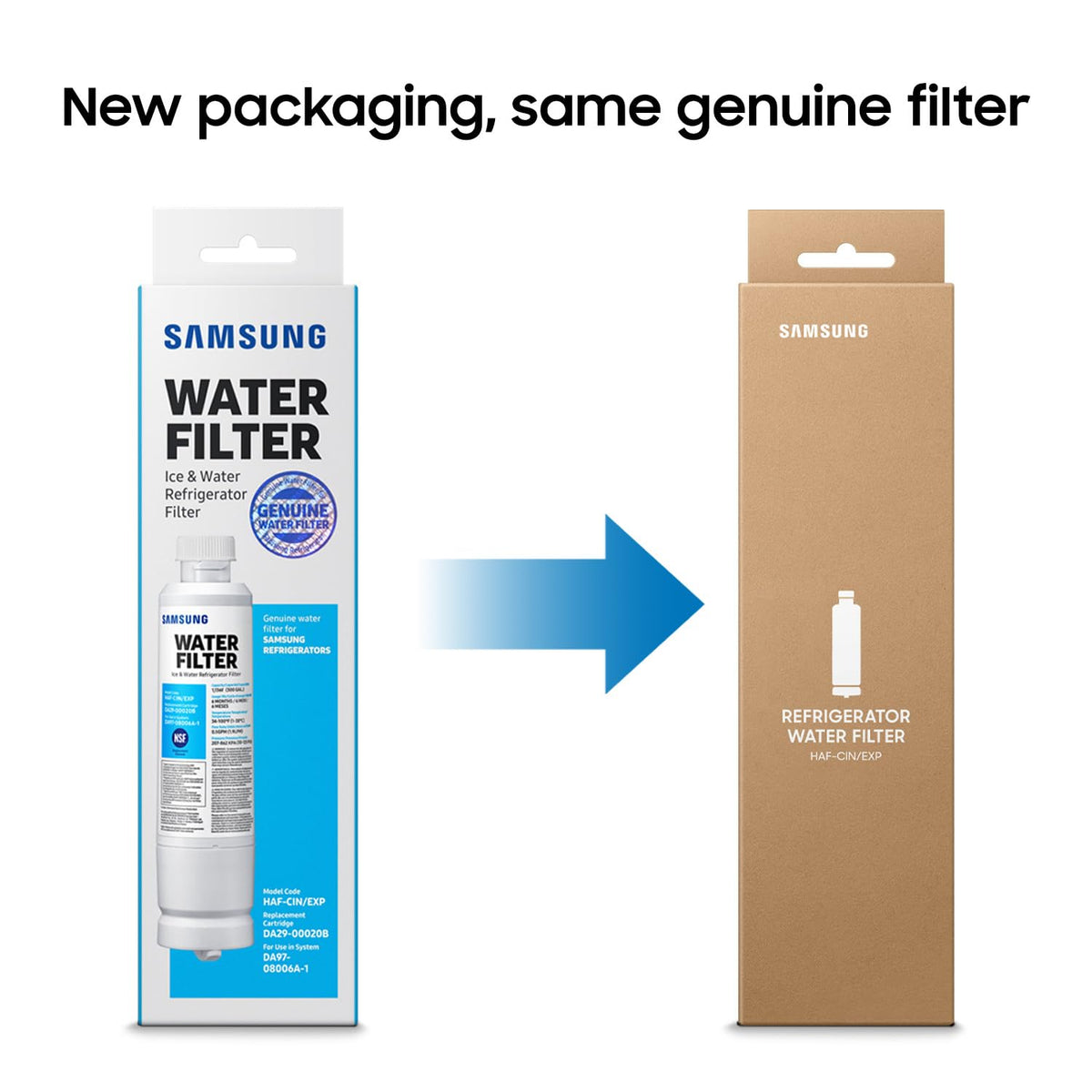 Samsung Refrigerator Water and Ice Filter HAF-CIN/EXP, 1 Pack