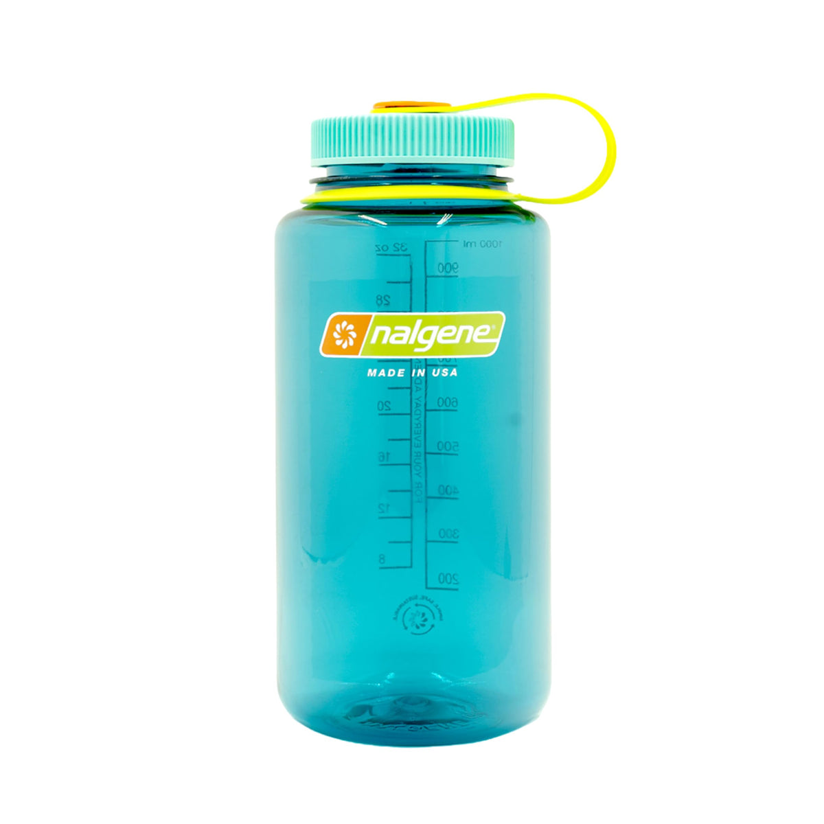 Nalgene Wide Mouth Water Bottle, 32 oz, Cerulean