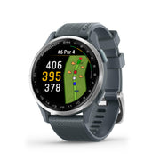Garmin Approach S44 Golf GPS Smartwatch, Silver, Twilight Band