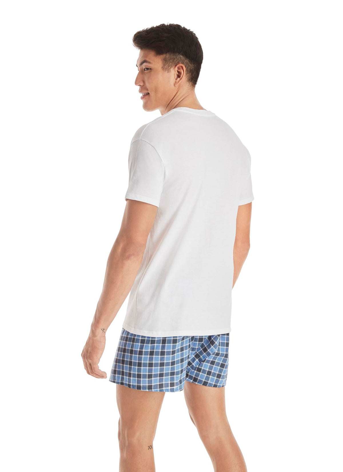 Hanes Men's ComfortSoft FreshIQ V-Neck T-Shirt, 4 Pack, White, 2XL