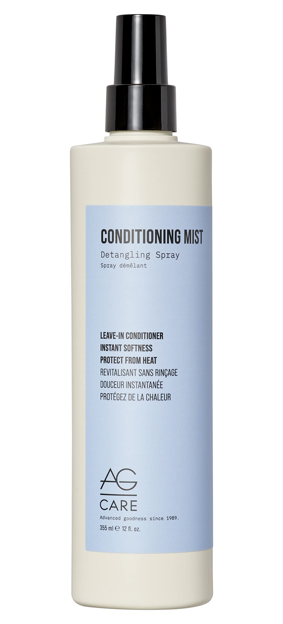 AG Care Conditioning Mist Detangling Spray, 12 Fl Oz, Clear