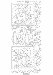 Deco Stickers - 3D Candles