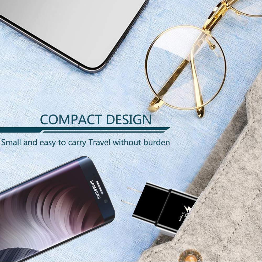 USB Adaptive Fast Charger for Samsung, EP-TA20JBE, 2 Pack