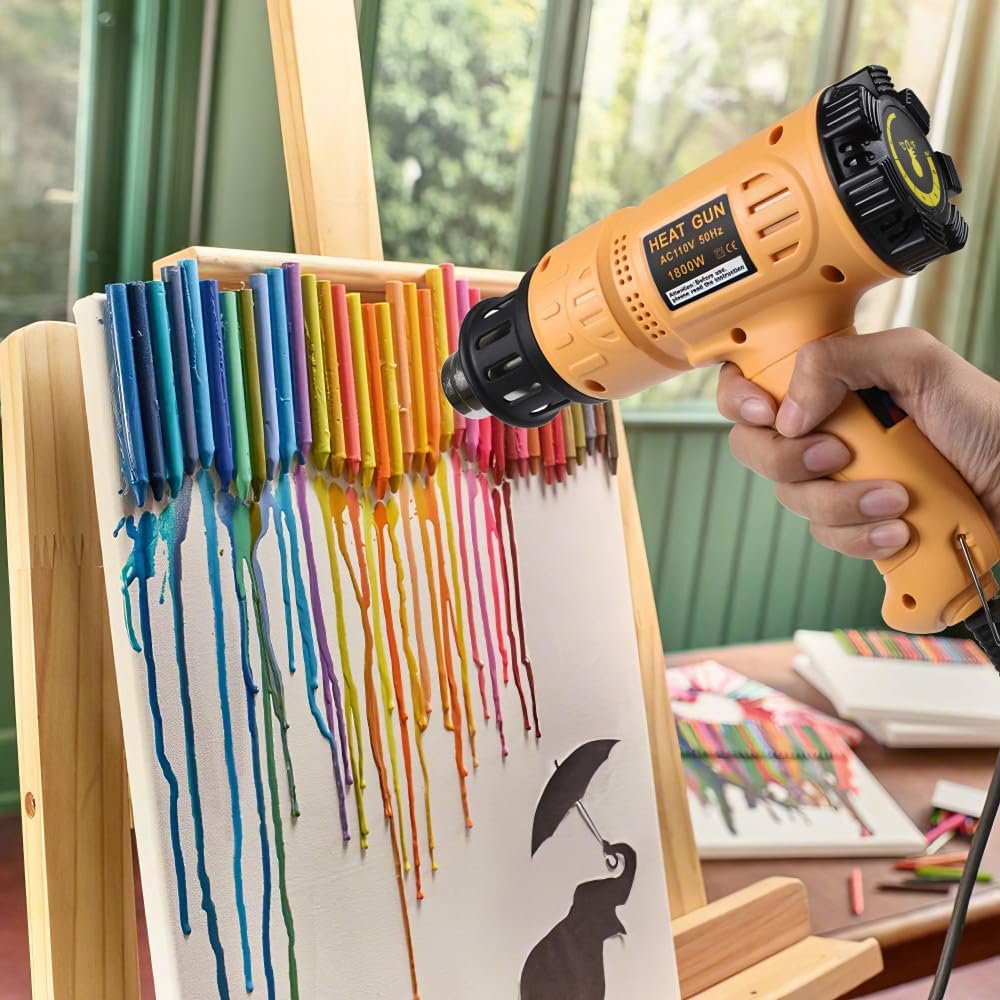 SEEKONE 1800W Variable Temperature Heat Gun Kit