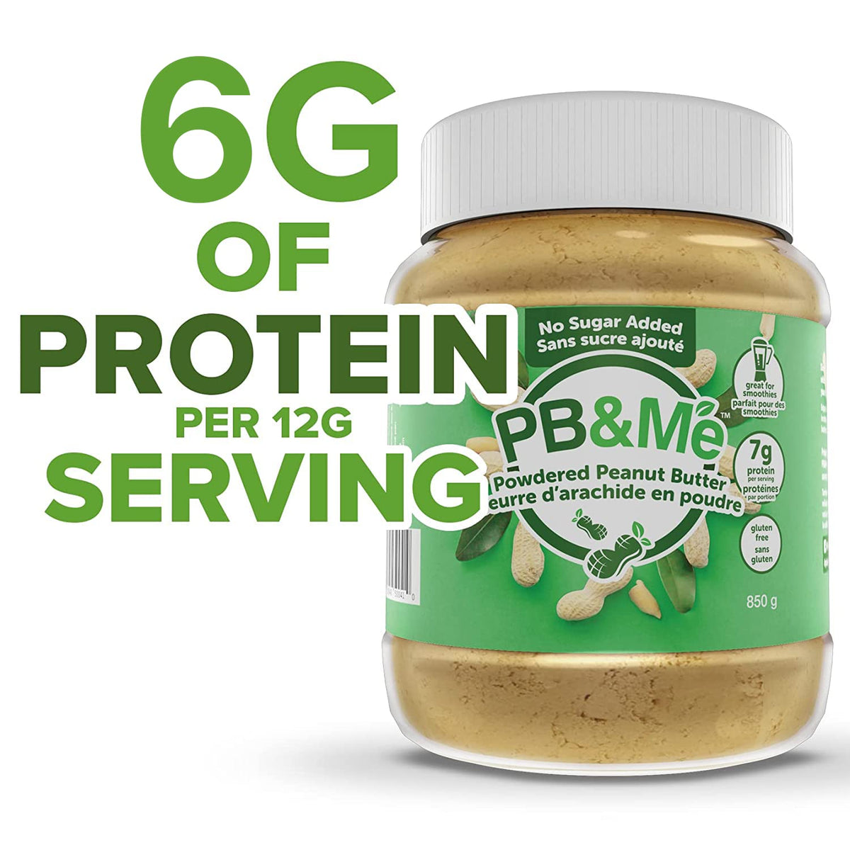 PB&Me Sugar Free Peanut Butter Powder, 2 lb