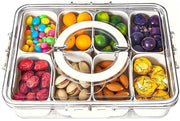 KIGITIONE Divided Snackle Box Serving Tray, 8 Compartments