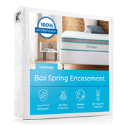 Linenspa Waterproof Box Spring Encasement Protector, Queen