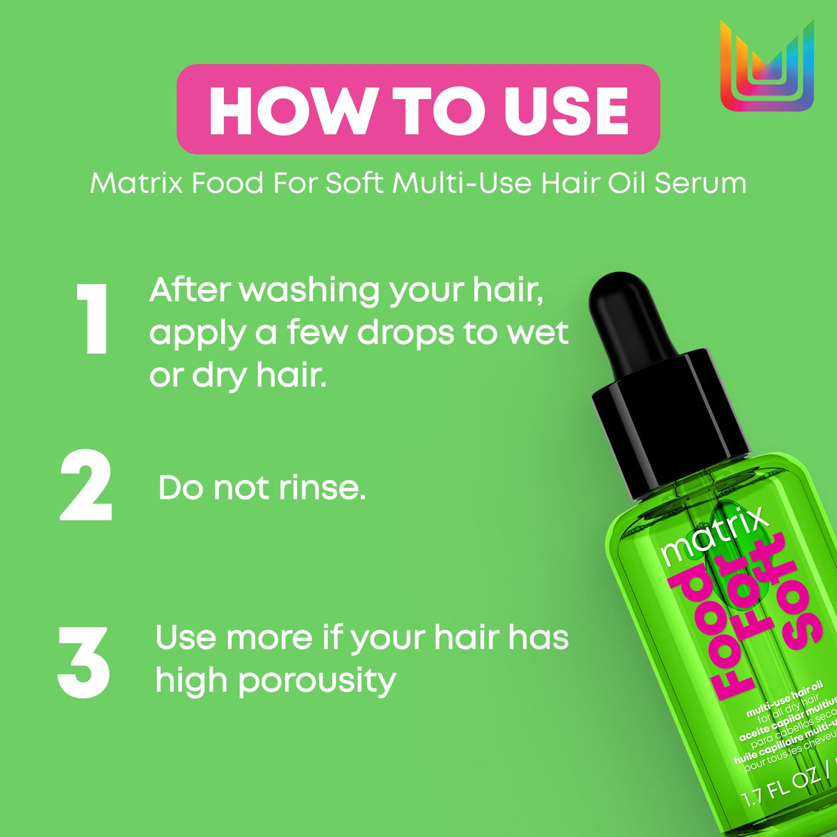 Matrix Multi-Use Hair Oil Serum with Avocado Oil, 50 mL