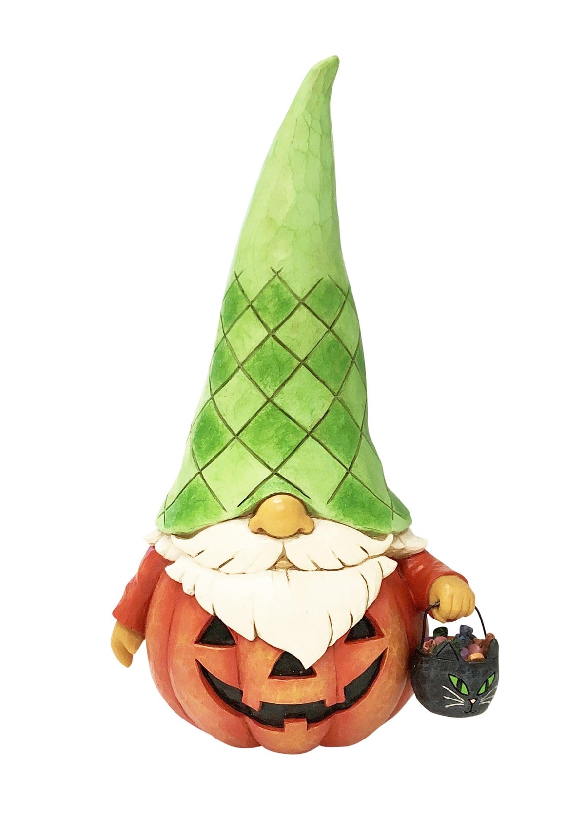 Enesco Jim Shore Heartwood Creek Pumpkin Gnome Figurine, 6.97 Inch
