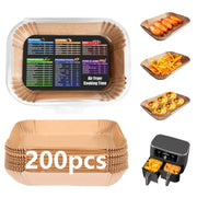 Air Fryer Liners for Ninja DZ201/DZ401, 200 Count, 8.6 x 5.5 in