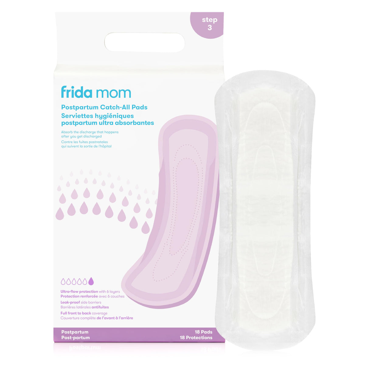 Frida Mom Postpartum Maxi Pads, 18 Count