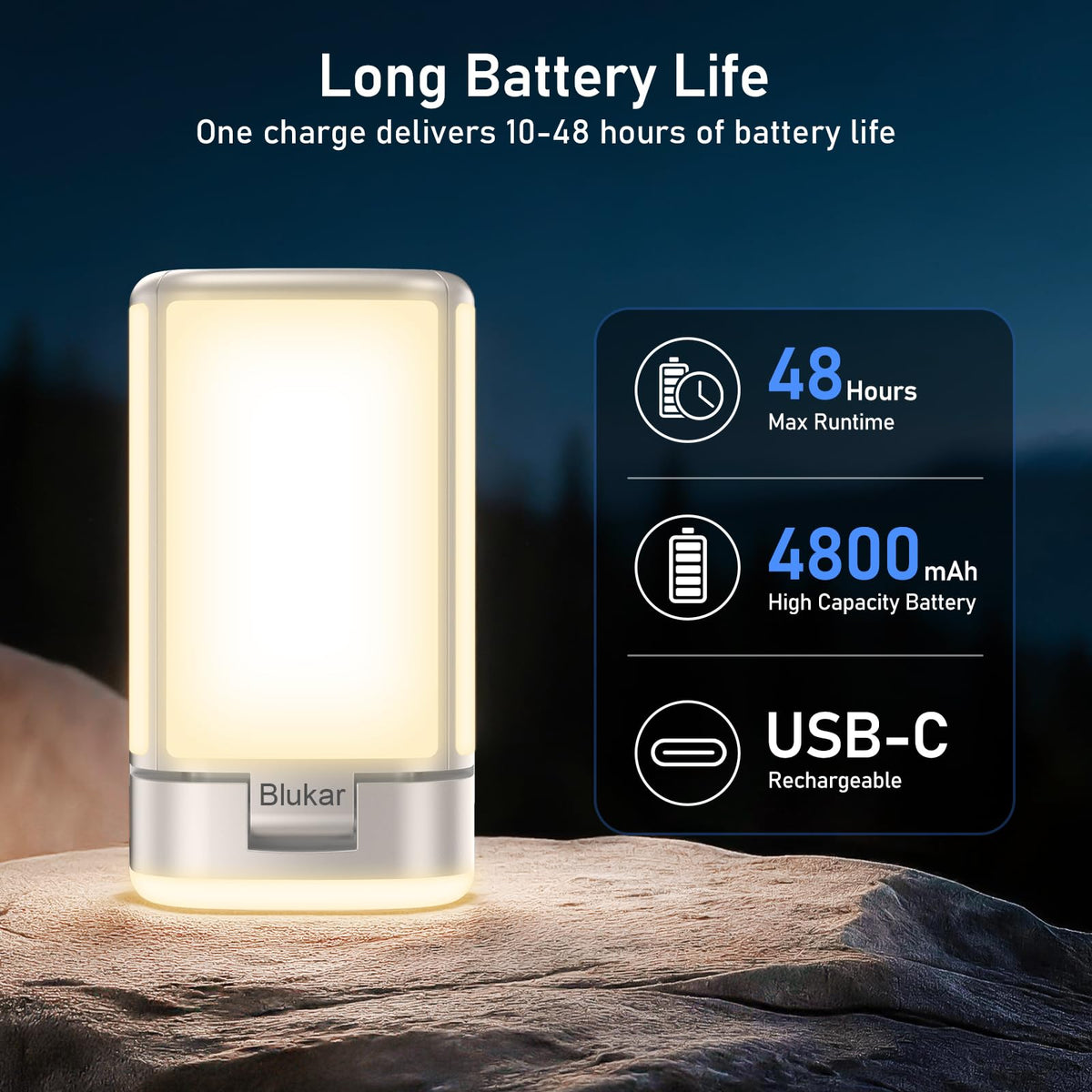 Blukar Rechargeable 116 LED Camping Lantern