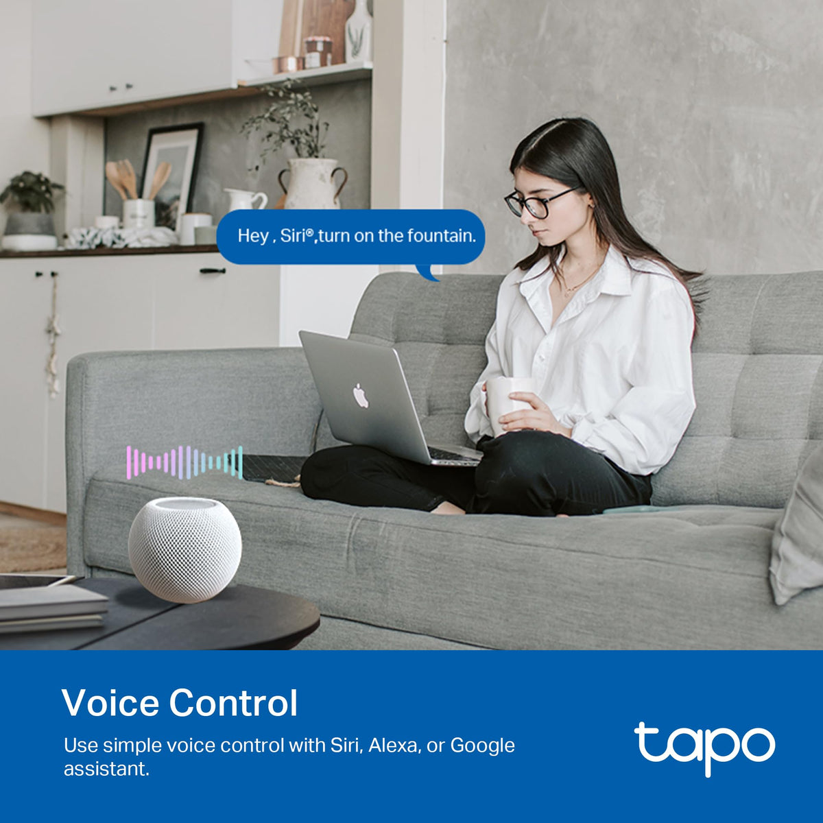 TP-Link Tapo P400M Matter Outdoor Smart Plug, 2 Outlets