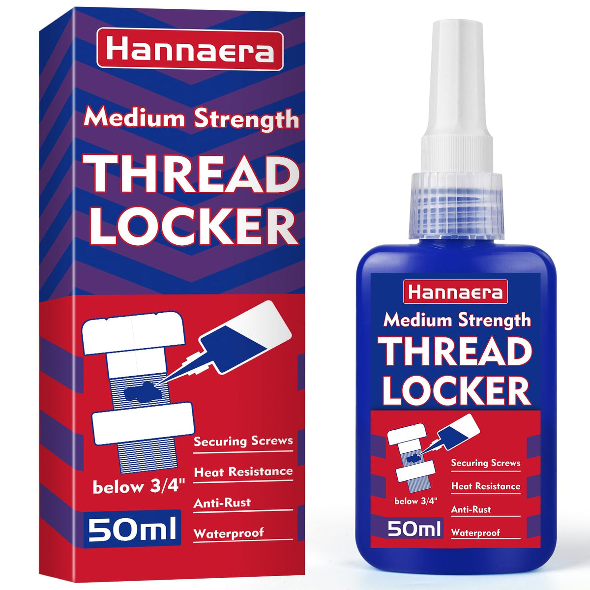 Medium Strength Blue Threadlocker 243, 50 ml