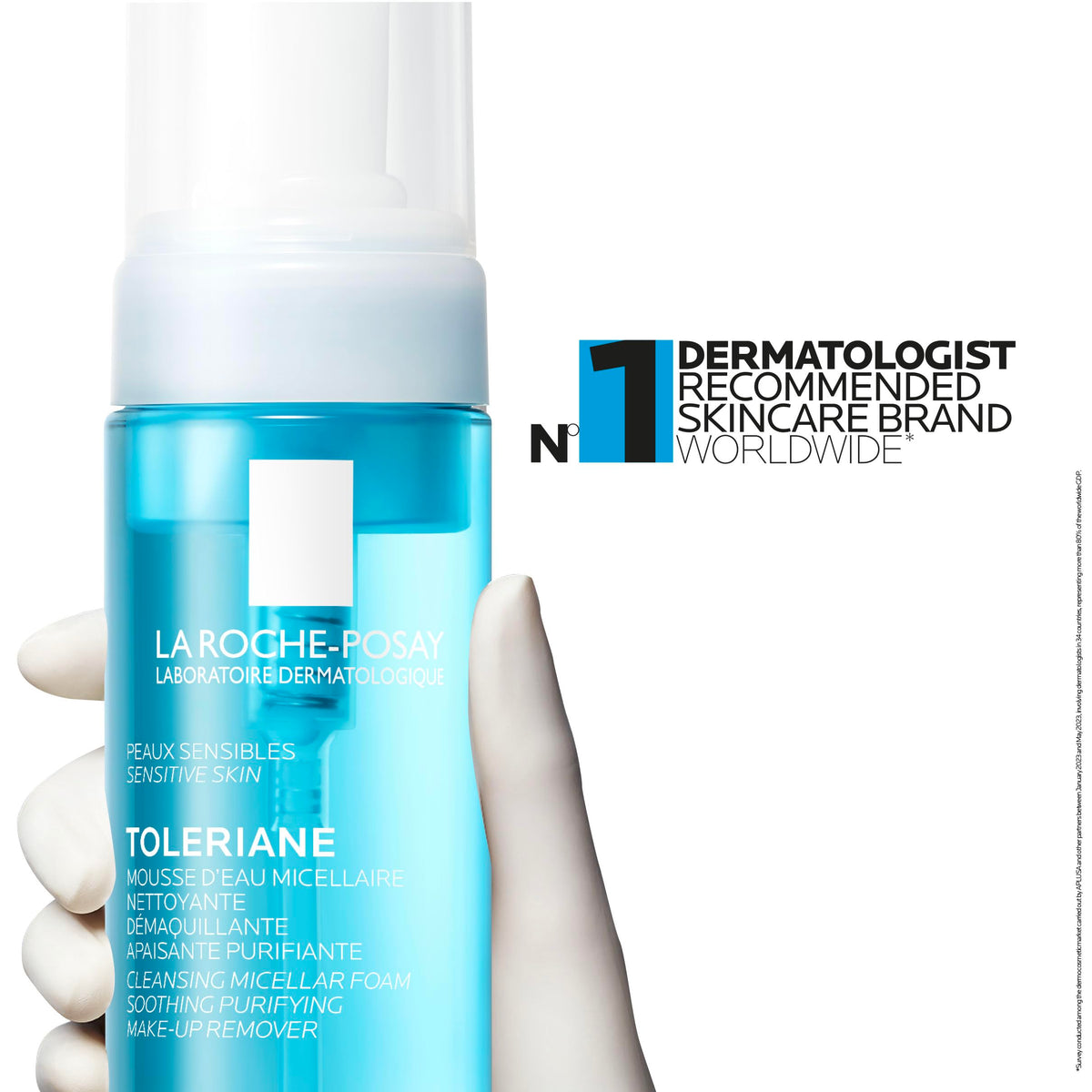 La Roche-Posay Toleriane Micellar Foaming Water Face Wash, 150 mL