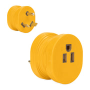 Camco PowerGrip 30AM/15AF Camper/RV Electrical Adapter, 55233