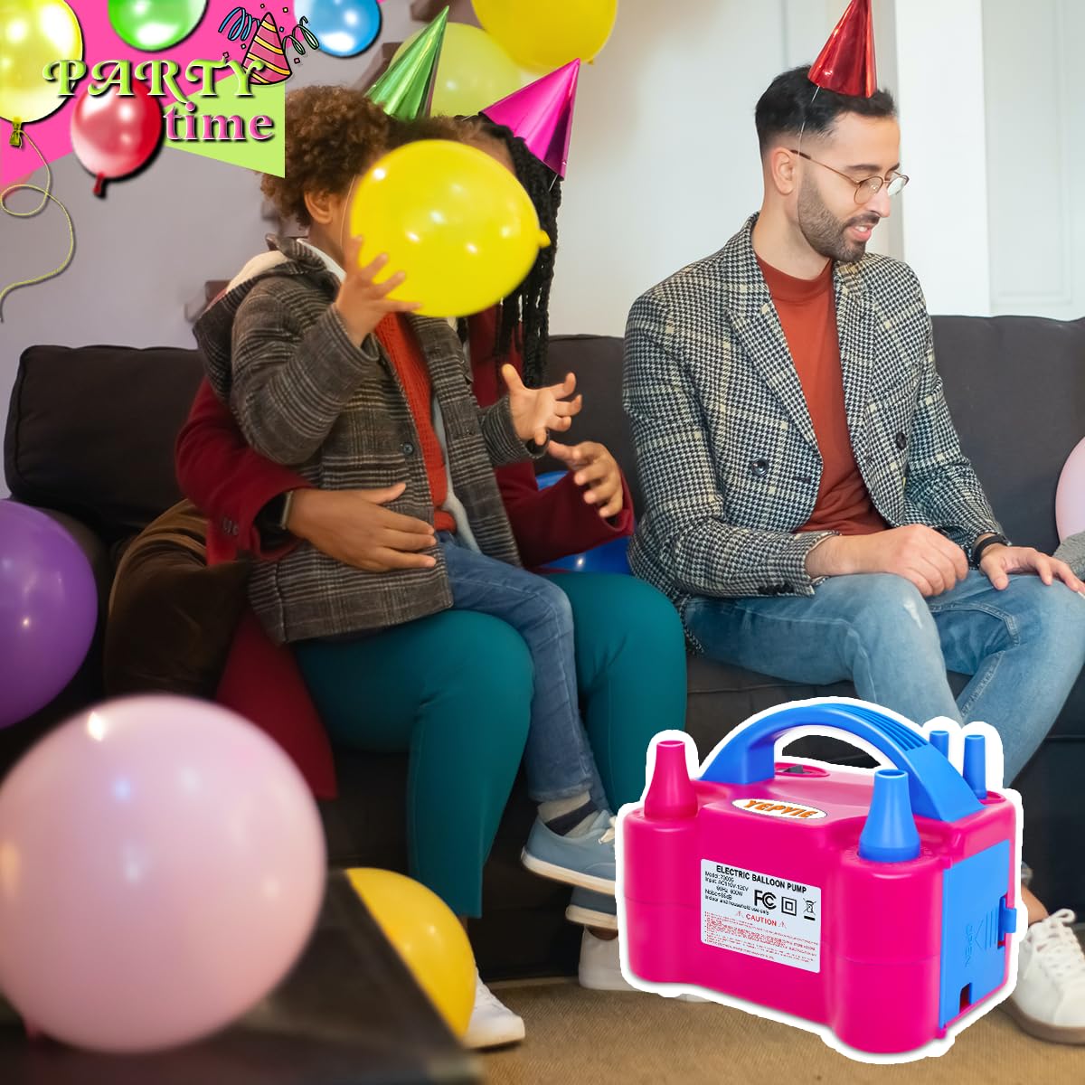 YEPVIE Portable Electric Balloon Pump with Arch Kit