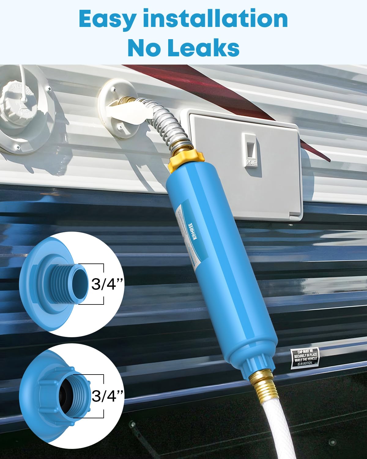 Kohree RV Water Filter, NSF Certified, 2-Pack