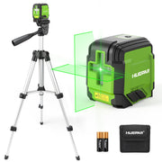 Huepar Self Leveling Green Cross Line Laser Level with Tripod