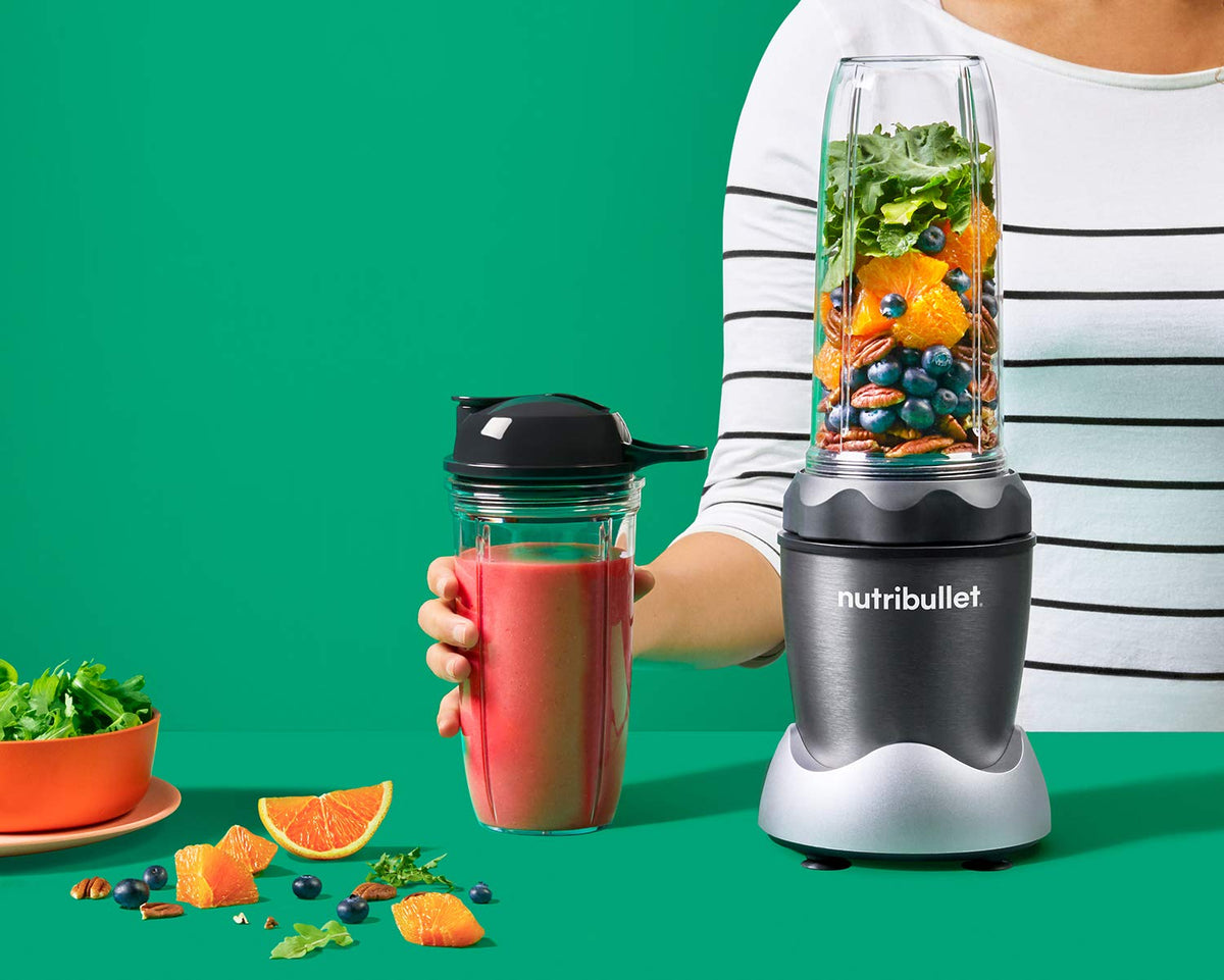NutriBullet NB50100C Pro 1000 Single Serve Blender, 1000W, 7-Piece Set