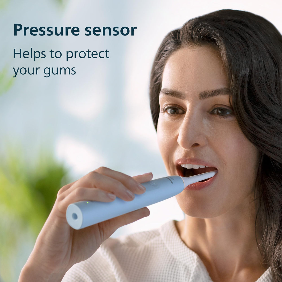 Philips Sonicare 4900 Electric Toothbrush, HX3683/32, Light Blue