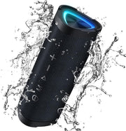 Vanzon V40 Portable Bluetooth Speaker with LED Lights, Black