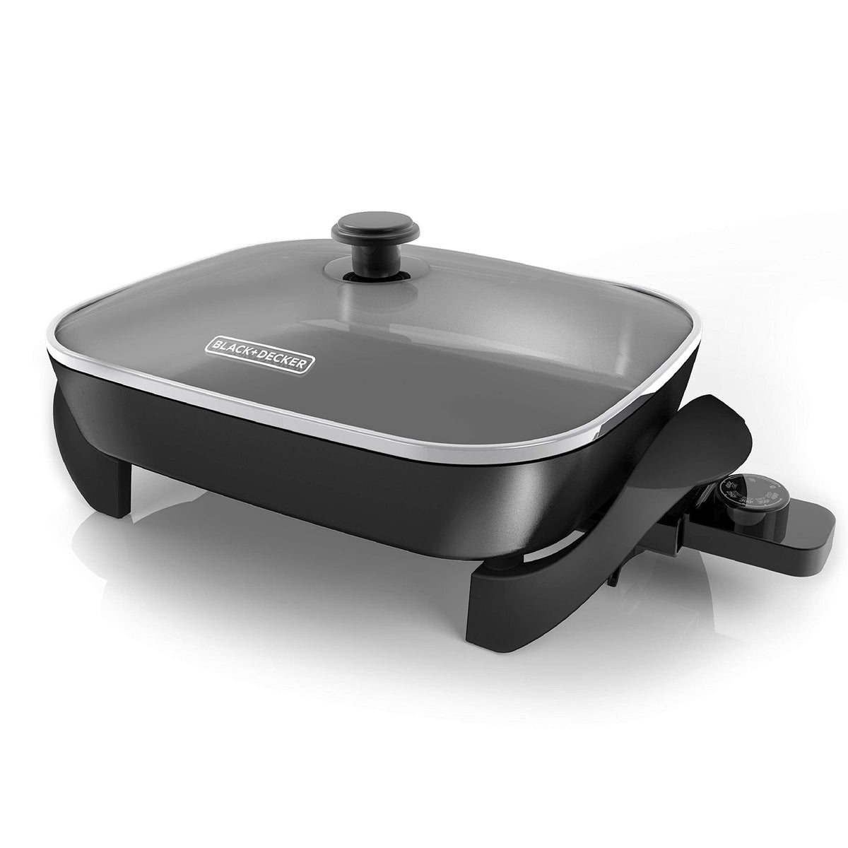 BLACK+DECKER 12x15-Inch Electric Skillet with Glass Lid