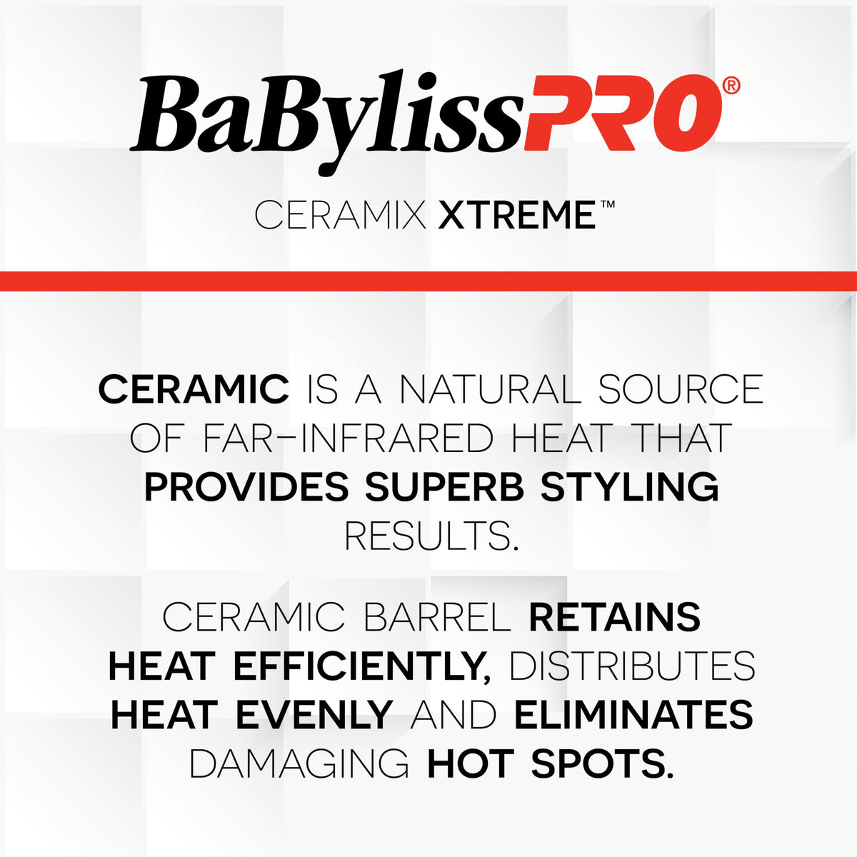 BaBylissPRO Ceramix Xtreme Ceramic Curling Iron, 1-1/4 in