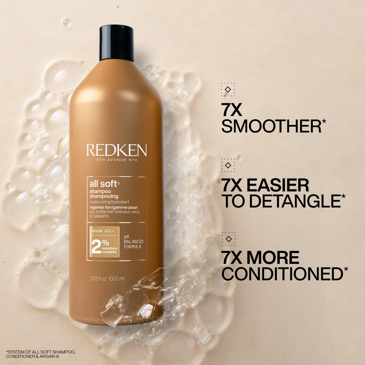 Redken All Soft Shampoo with Argan Oil