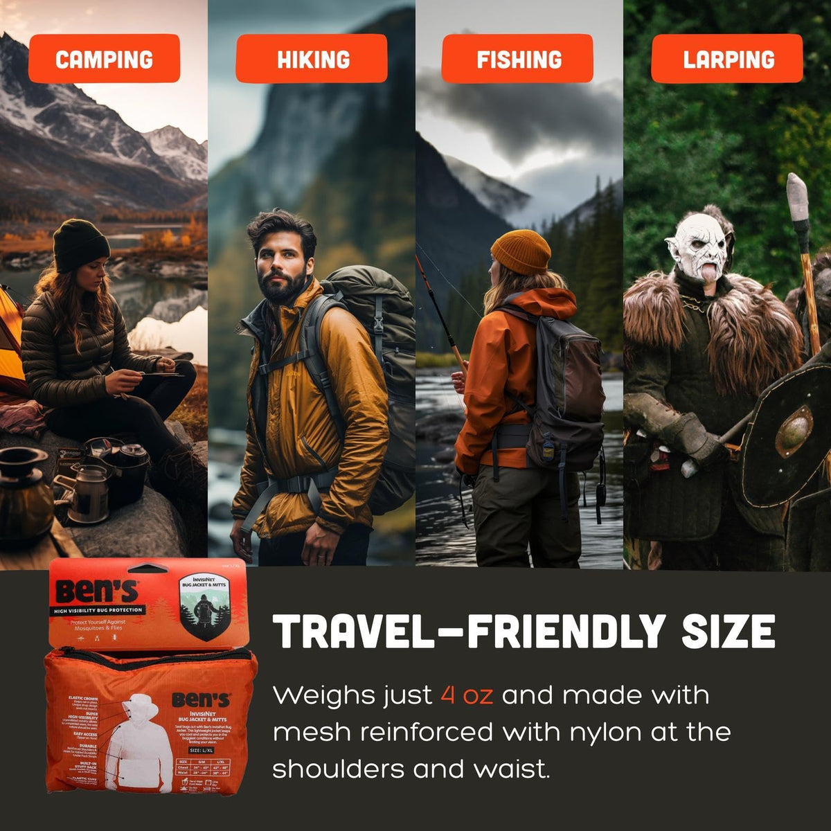 Ben's InvisiNet Bug Jacket, L/XL (0006-7221)