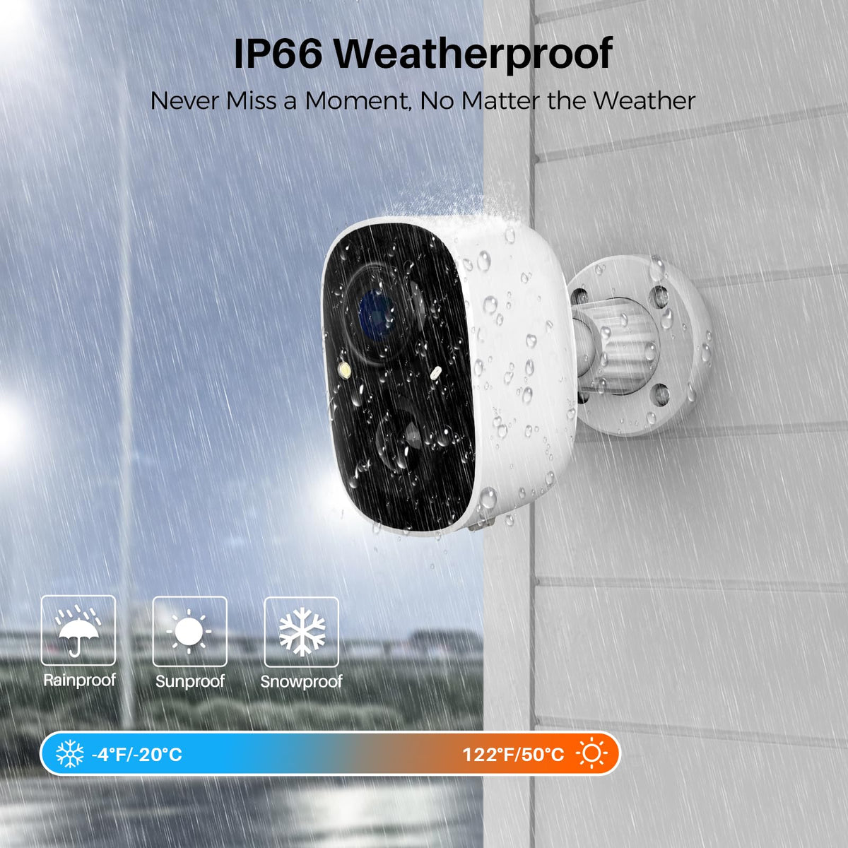 MaxiViz 2K Wireless Battery Outdoor Security Camera (2 Pack)