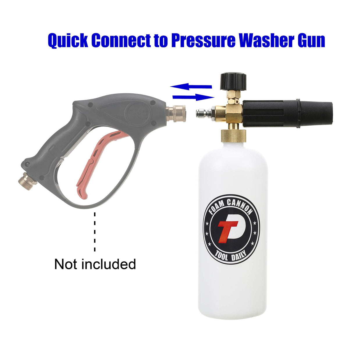 Tool Daily Foam Cannon, 1 Liter, 1/4'' Quick Connector