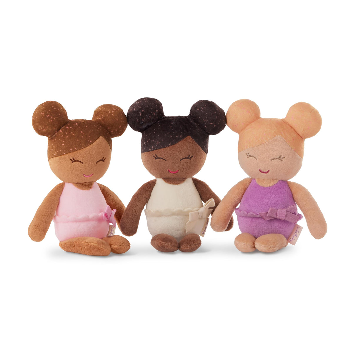 LullaBaby Bath Baby Dolls, Water Play Set with Pink Basket