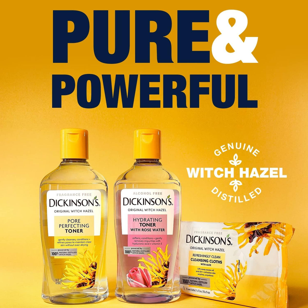 Dickinson's Original Witch Hazel Pore Perfecting Toner, 16 oz
