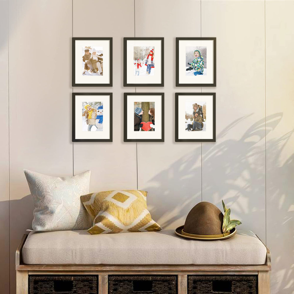 upsimples 8" x 10" Picture Frames, Black (Set of 5)