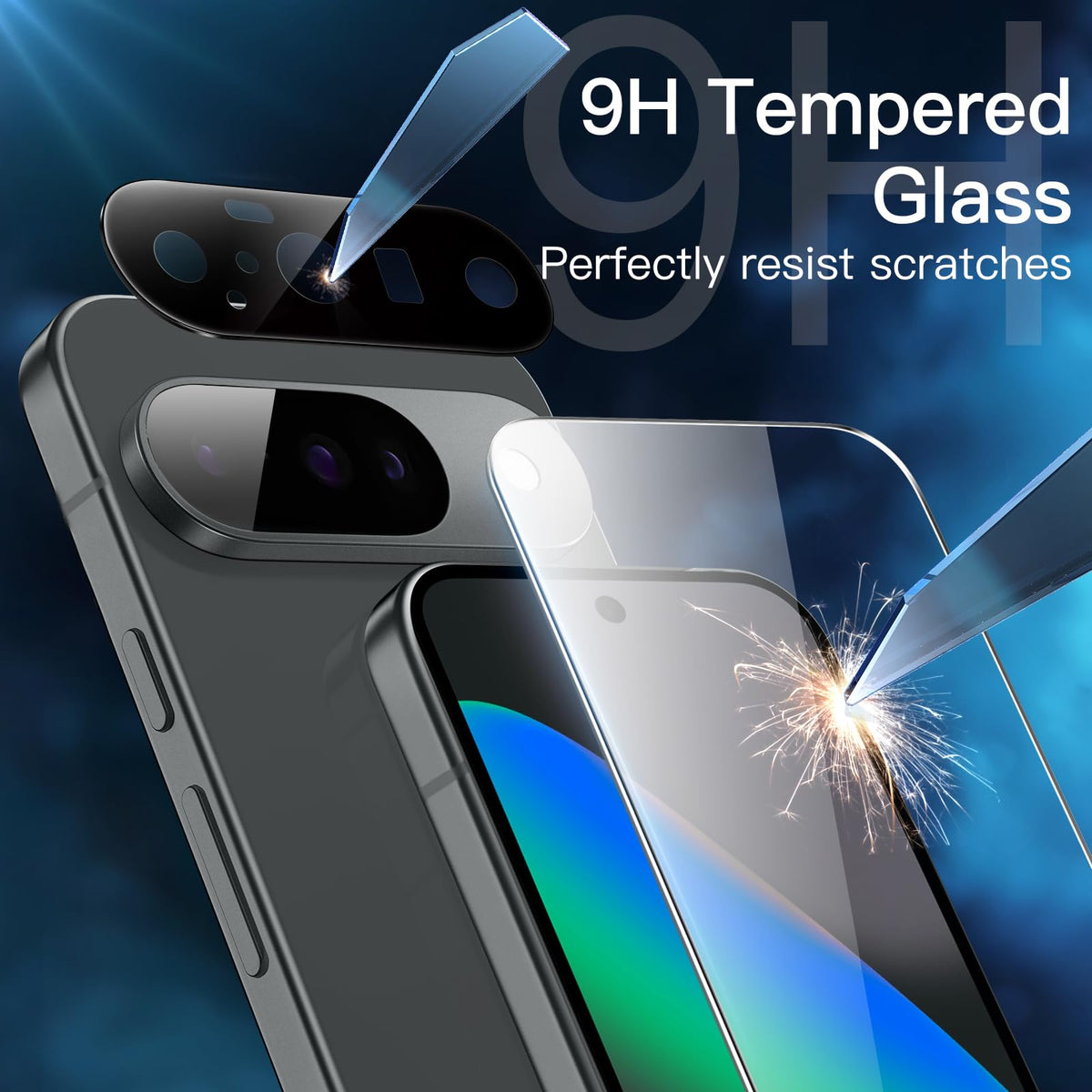JETech Tempered Glass Screen Protector for Google Pixel 10, 2 Pack