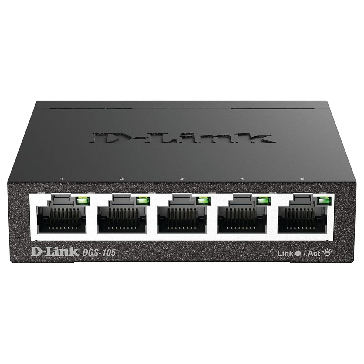D-Link DGS-105 5 Port Gigabit Ethernet Switch, Unmanaged