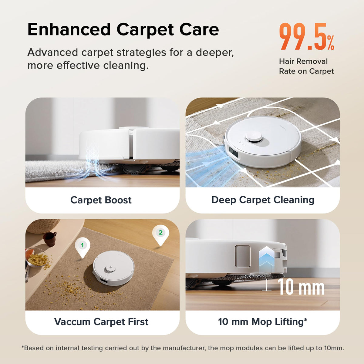 Roborock Qrevo Curv S5X Robot Vacuum and Mop, 18,500 Pa