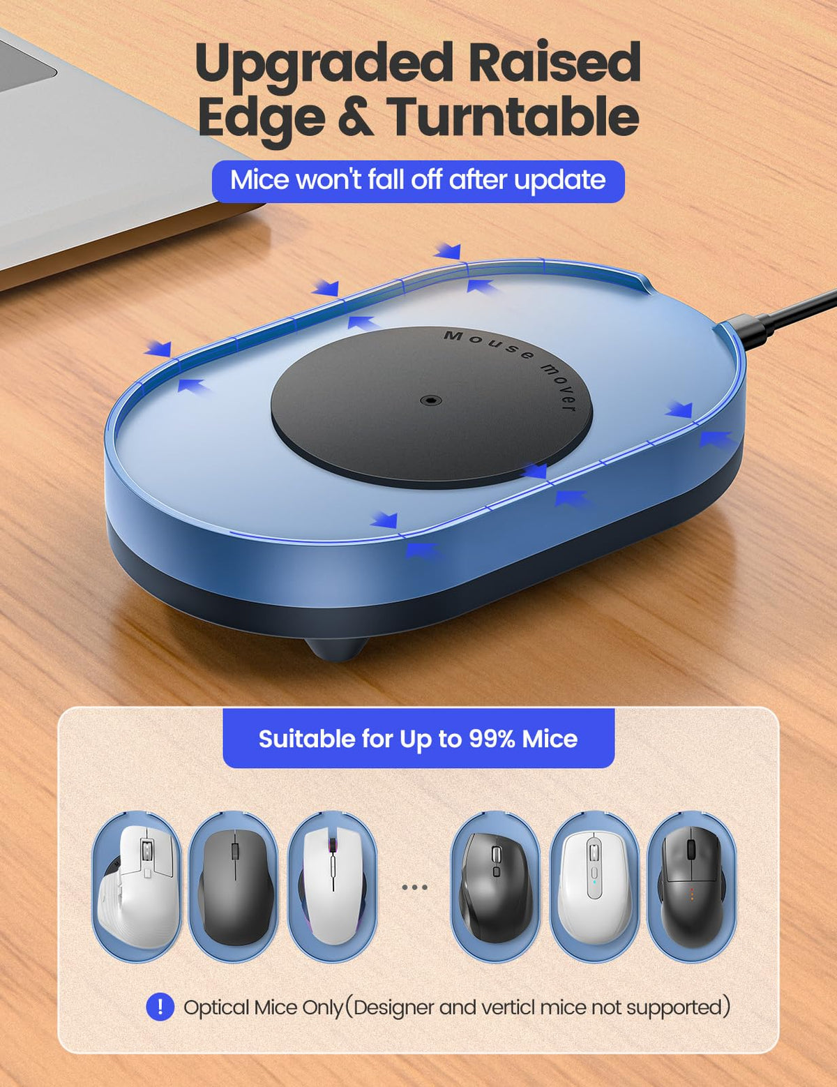 Vaydeer M4 Undetectable Mouse Mover with On/Off Switch