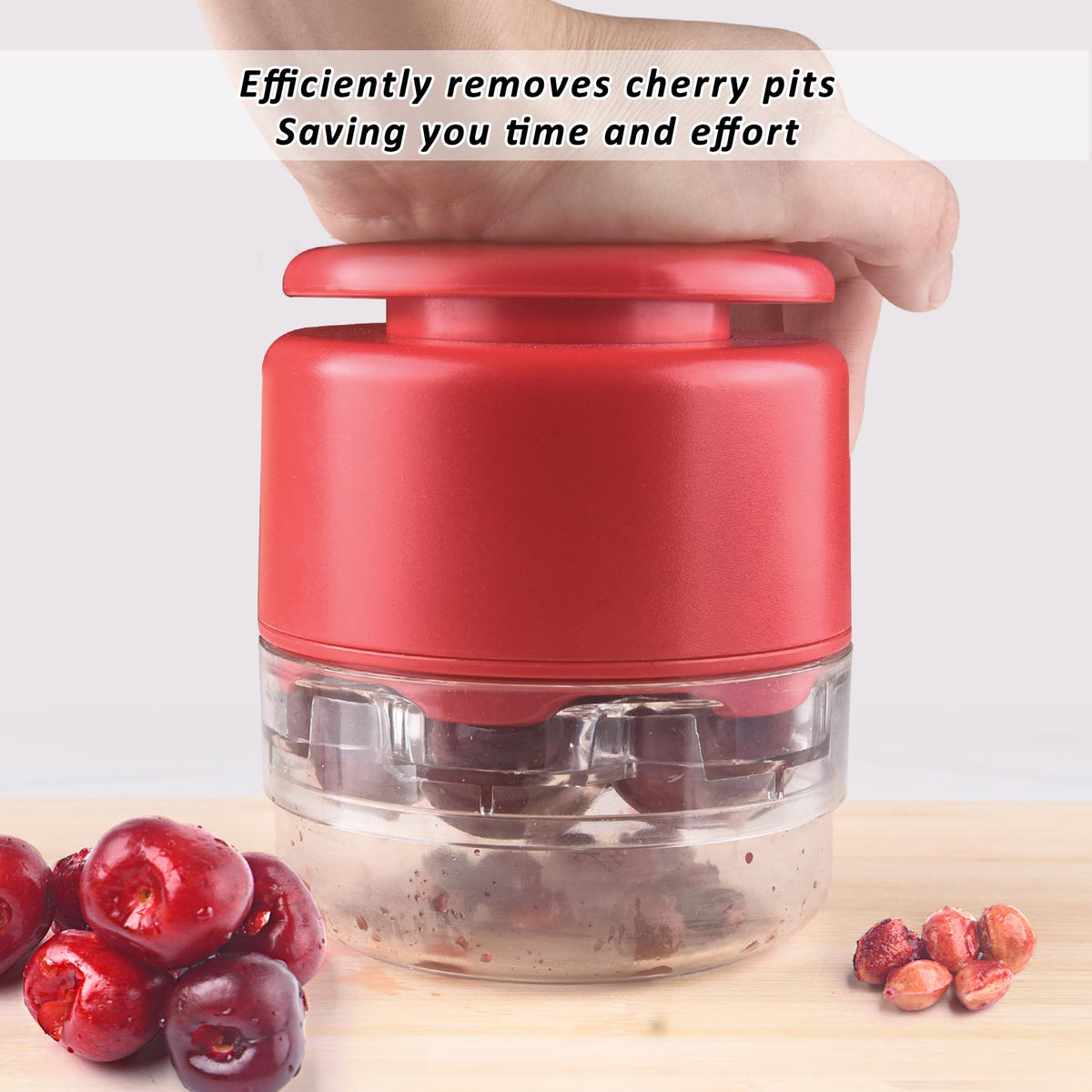 Makmzoon Stainless Steel Multi Cherry Pitter, 7 Cherries