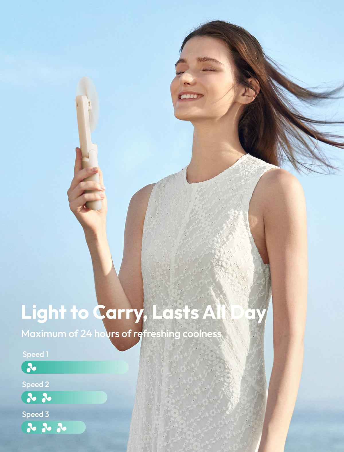 Aecooly Slim Handheld Fan