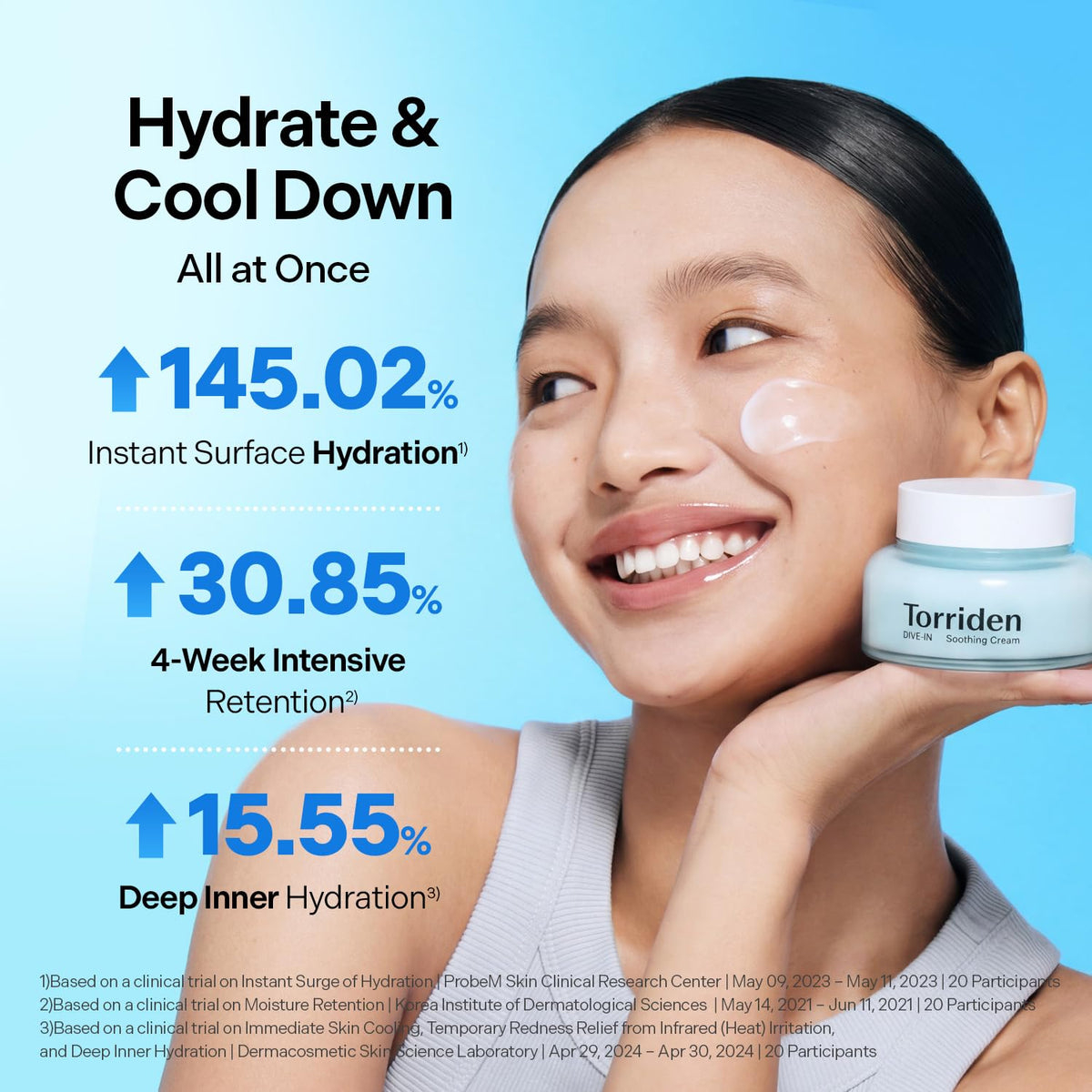 Torriden Dive-In Low Molecular Hyaluronic Acid Soothing Cream, 100 ml
