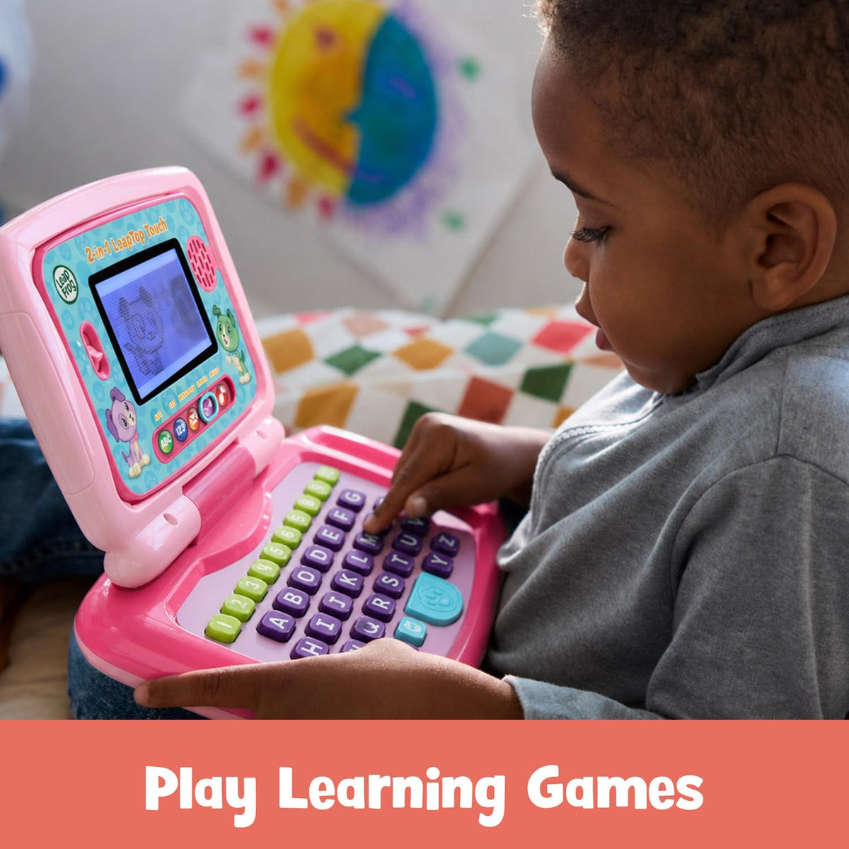 LeapFrog 2-in-1 LeapTop Touch, Pink, English Version