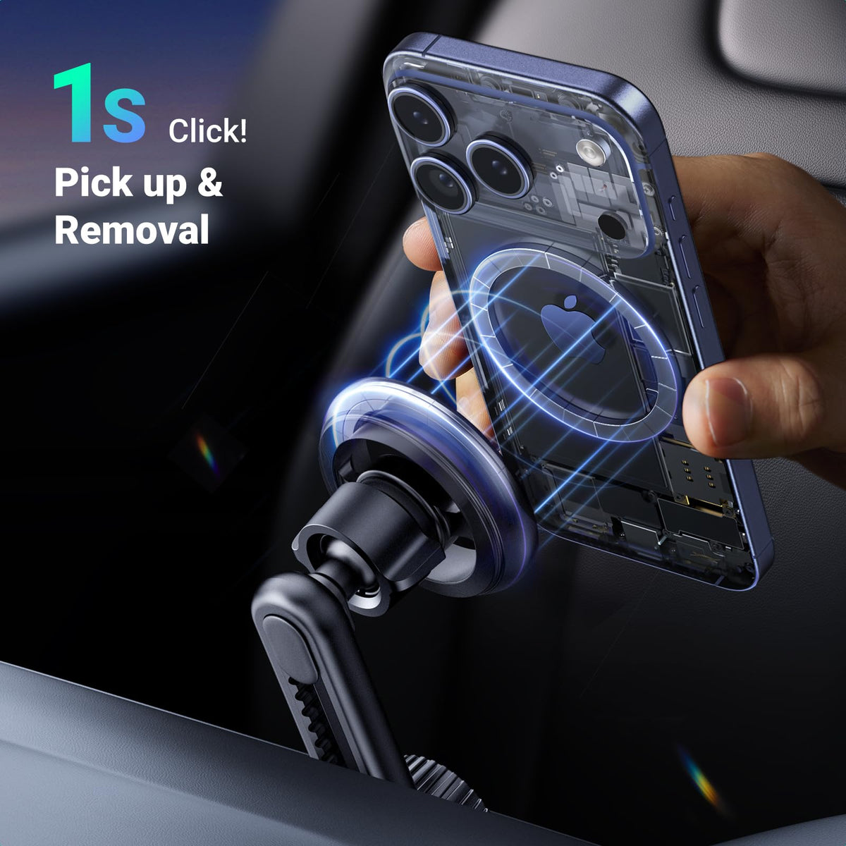 UGREEN MagSafe Car Phone Mount, Not Blocking Air Vent