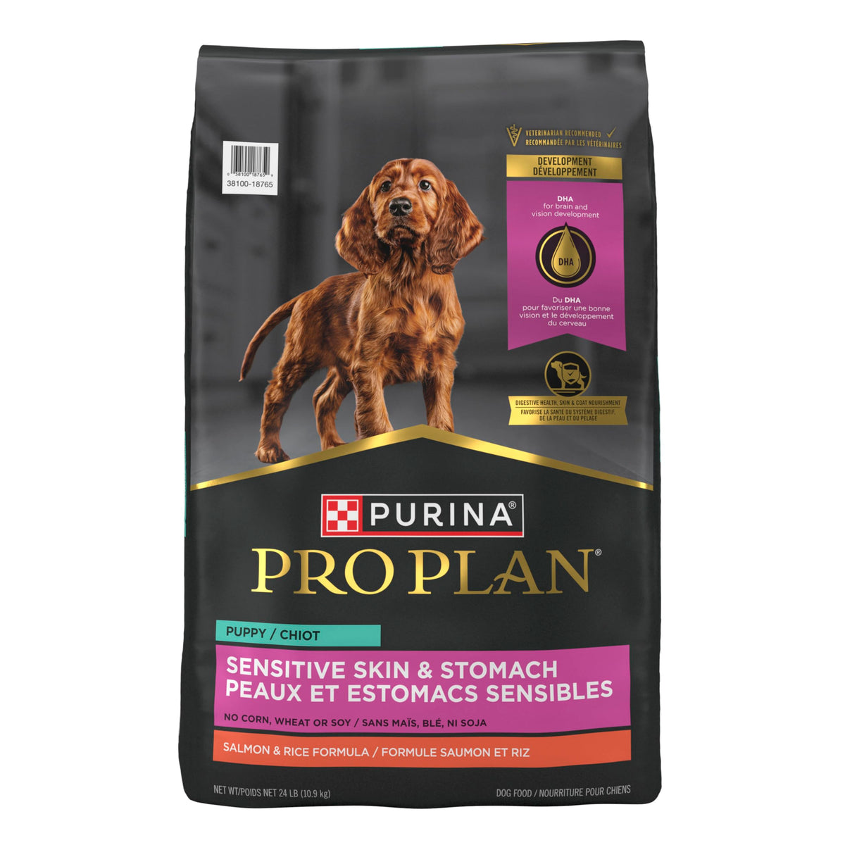 Purina Pro Plan Puppy Sensitive Skin and Stomach Salmon, 10.9 kg