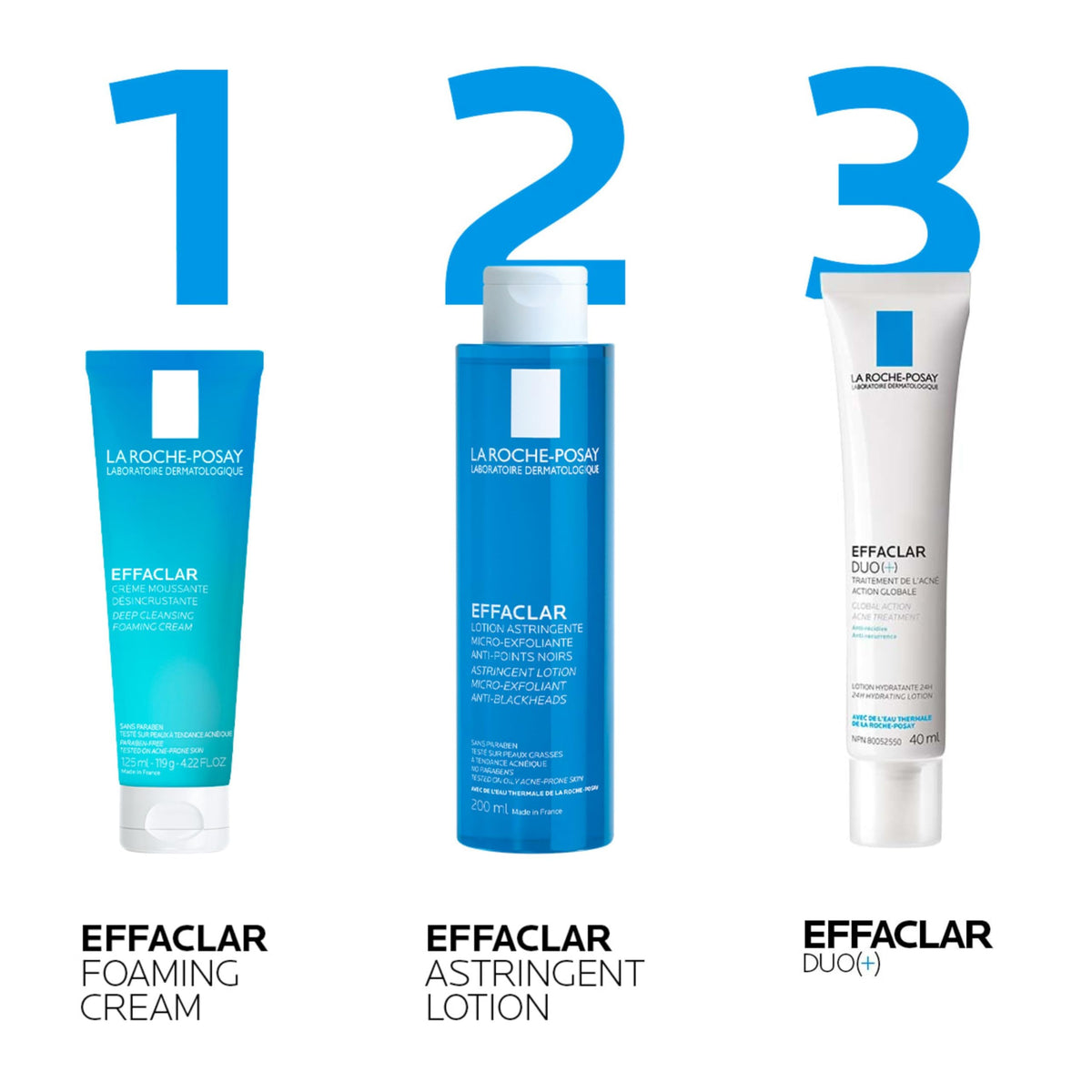 La Roche-Posay Effaclar Foaming Cream Cleanser, 125 mL