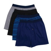 Hanes Men's ComfortSoft Knitboxer Underwear, Assorted Colours (4 Pack)