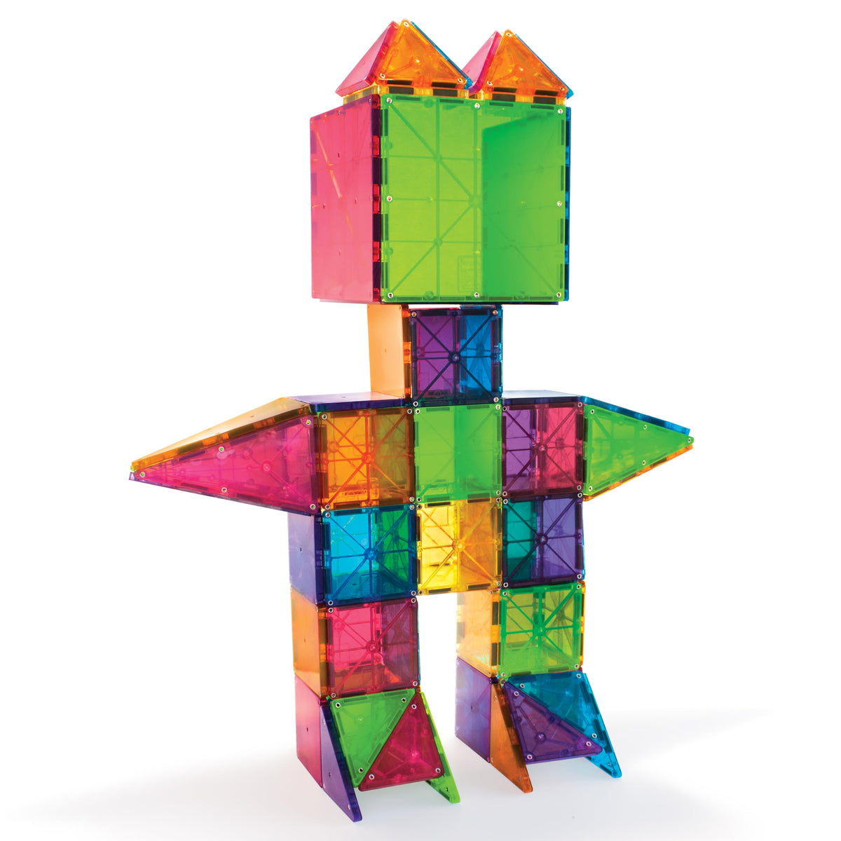 Magna-Tiles Clear Colors 100 Piece Set, 04300